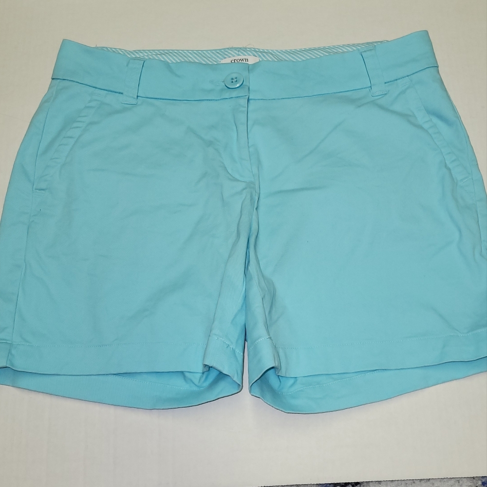 #7001 Crown and Ivy Blue Khaki Shorts